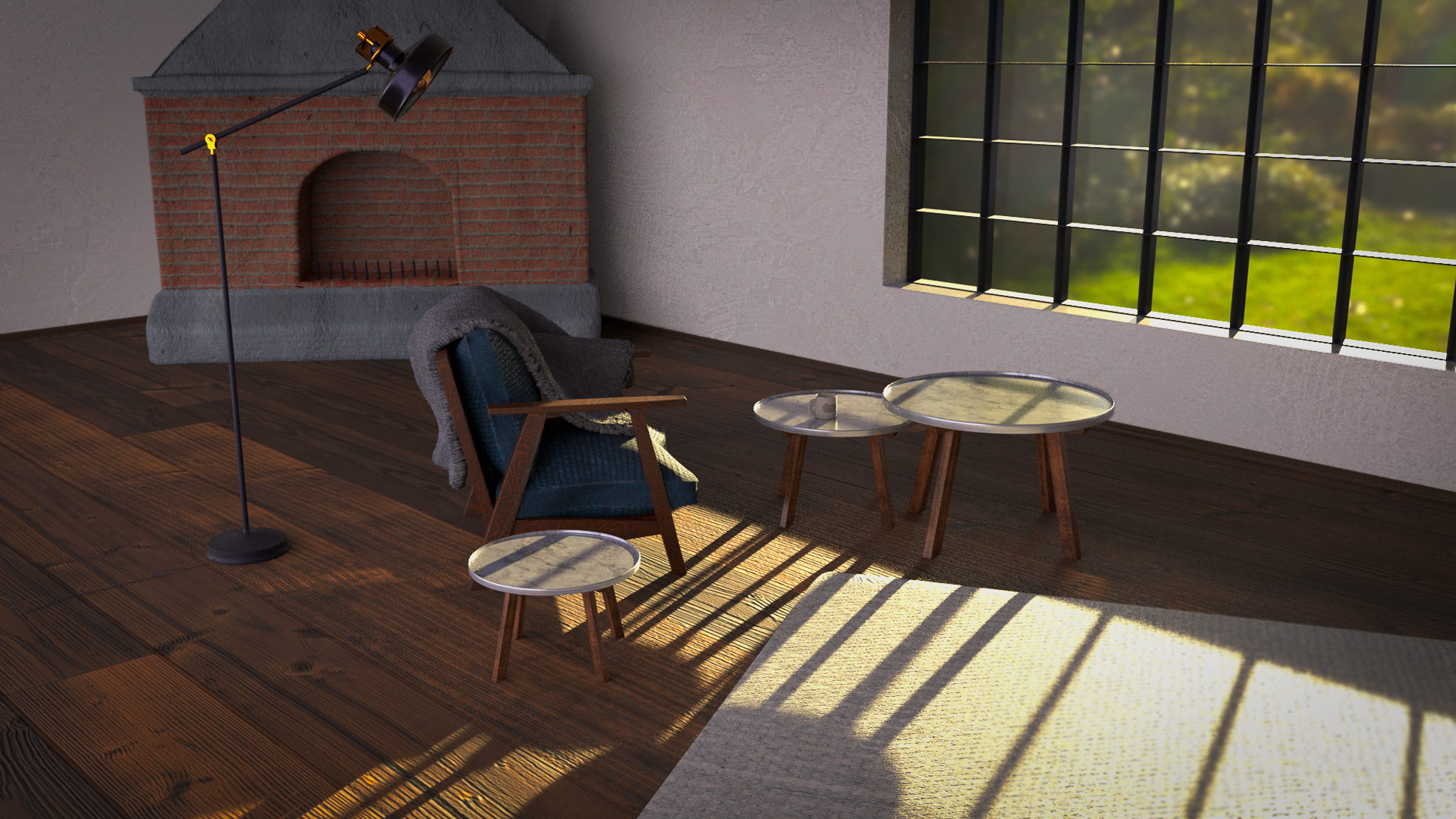 3D Modell of a cosy place by day #1